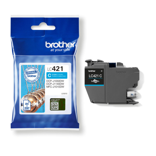 Tintenpatrone original für brother Geräte LC-421, cyan