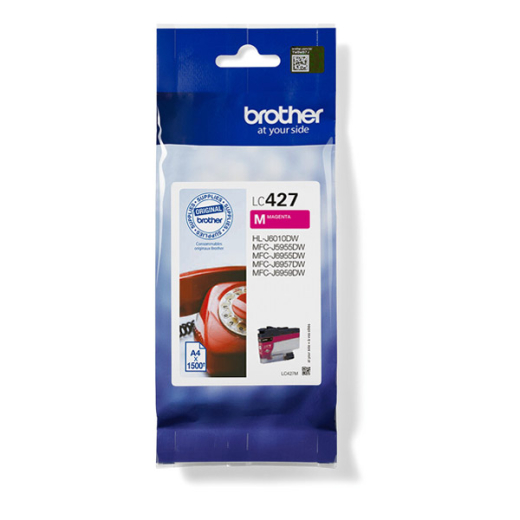 Tintenpatrone original für brother Geräte LC-427M, LC 427 M, magenta