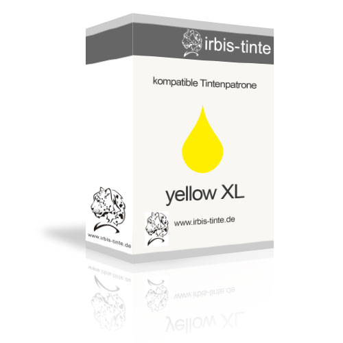 Tintenpatrone kompatibel für brother Geräte LC-427Y XL, LC427YXL, LC-427 Y XL, yellow, XL-Füllmenge