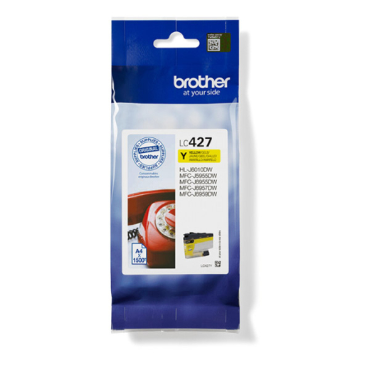 Tintenpatrone original für brother Geräte LC-427Y, LC 427 Y, yellow