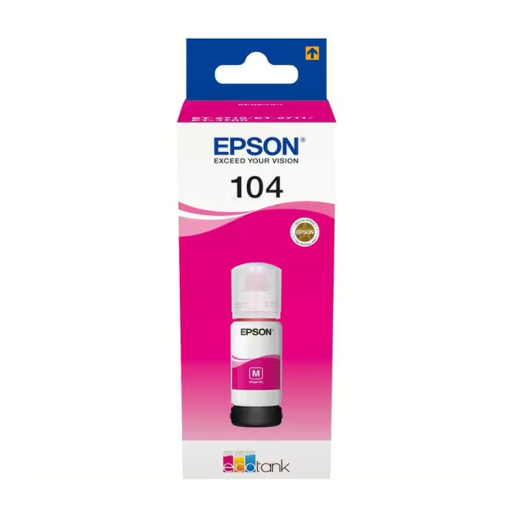 originale Tintenflasche EPSON Ecotank Geräte, 104M, magenta