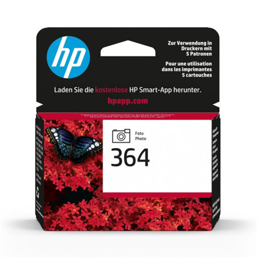 originale Tintenpatrone für HP Drucker: HP 364 PBK, Photo-Black