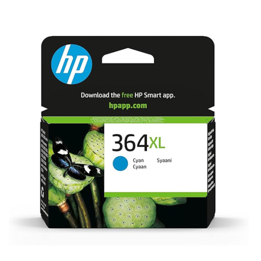 originale Tintenpatrone für HP Drucker: HP 364 C, cyan, XL-Füllmenge