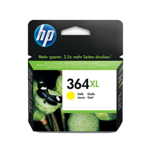 originale Tintenpatrone für HP Drucker: HP 364 Y, yellow, gelb, XL-Füllmenge