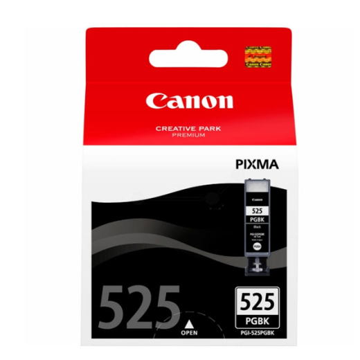 Tintenpatrone original für Canon Drucker: Canon PGI-525 BK, schwarz, PGBK, kompatibel